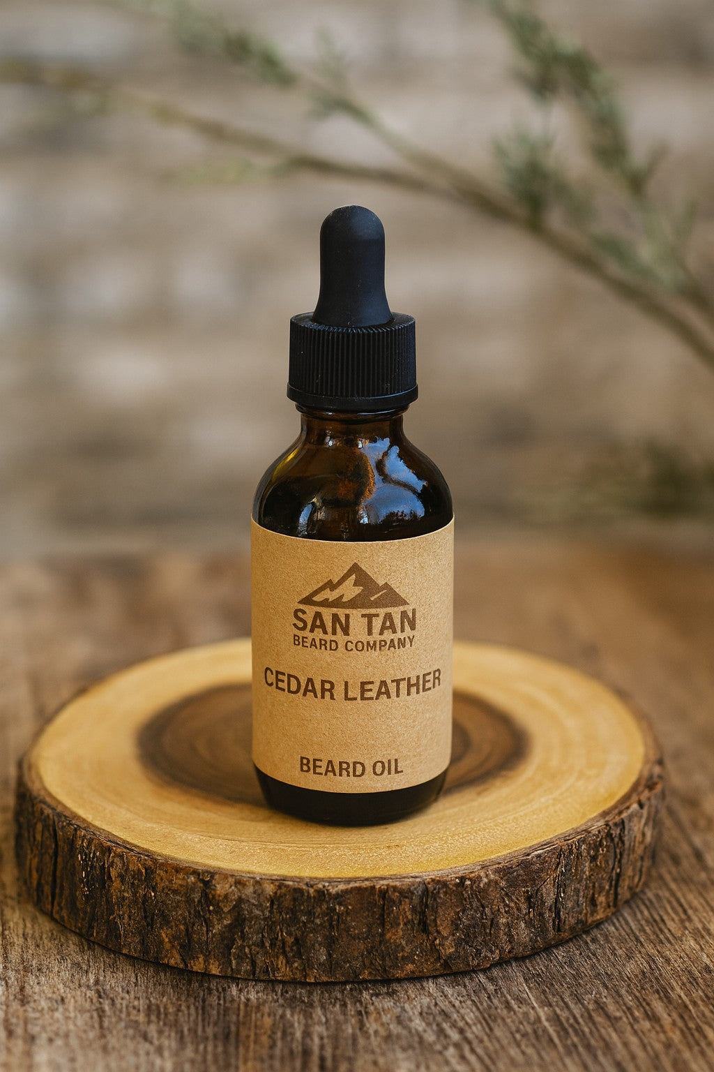 Cedar Leather Beard Oil